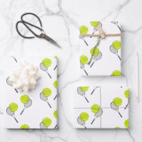 Tennis Ball & Racket Racquet Pattern