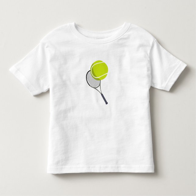 Tennis Ball & Racket Racquet  Toddler T-Shirt (Front)