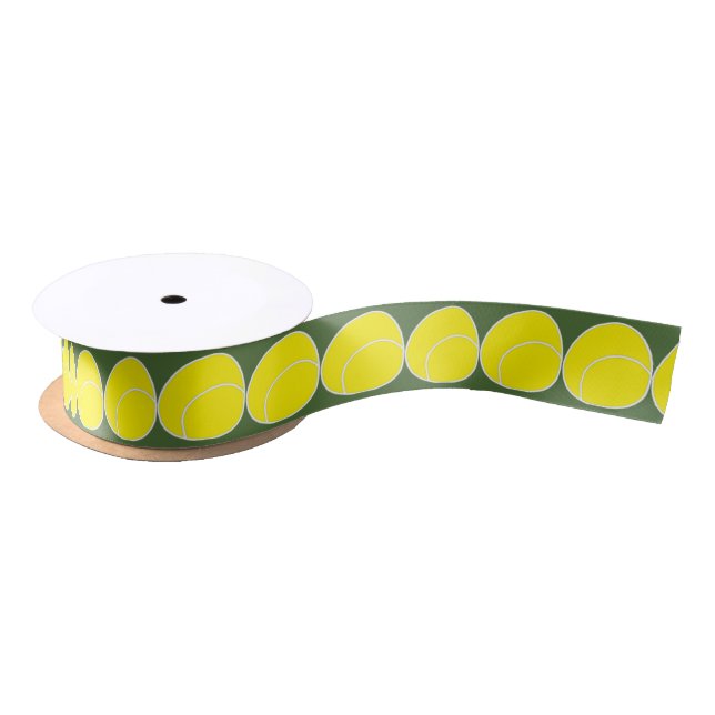 Tennis Ball Ribbon Satin Ribbon (Spool)