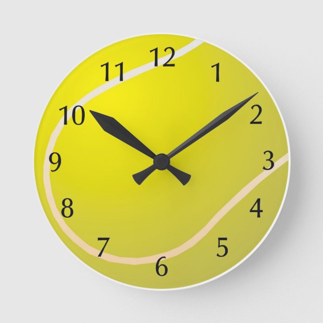 Tennis ball round clock (Front)