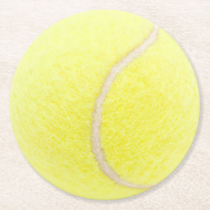 Tennis Ball Round Paper Coaster