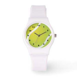 Tennis Ball sports white silicone watch