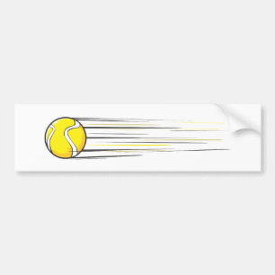 Tennis Ball Swish Bumper Sticker