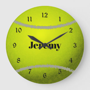 Tennis Ball template Large Clock
