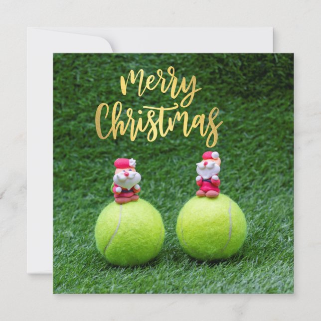 Tennis ball with Santa Claus  (Front)