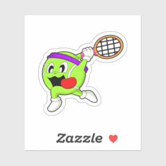 Tennis ball with Tennis racket