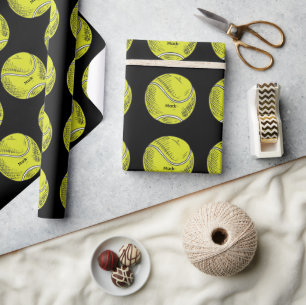 Tennis ball  wrapping paper