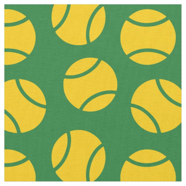 Tennis balls on green background fabric (Close Up)