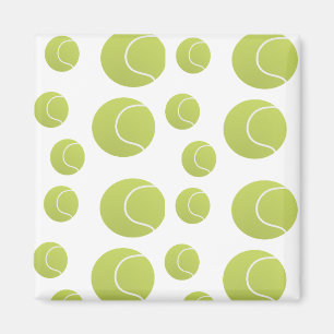 tennis balls pattern magnet