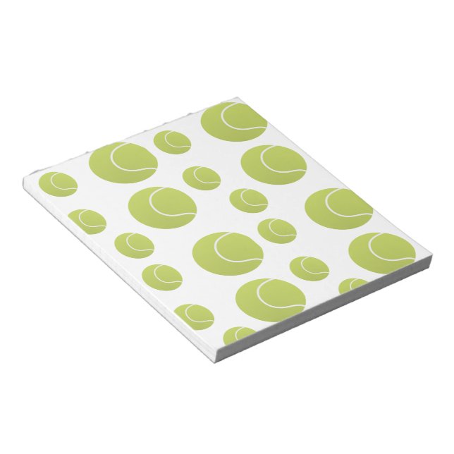 tennis balls pattern notepad (Angled)