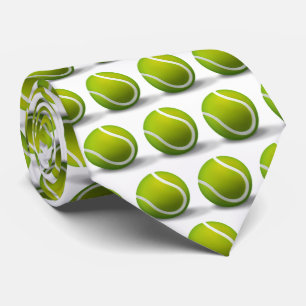 Tennis Balls Pattern   Sports Gift Tie