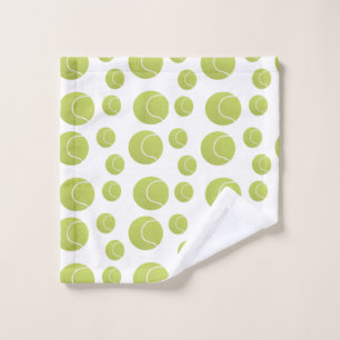 tennis balls pattern wash cloth
