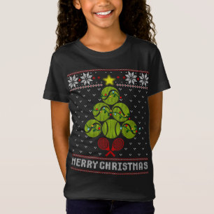 Tennis Balls Tree Merry Christmas Ugly Sweater