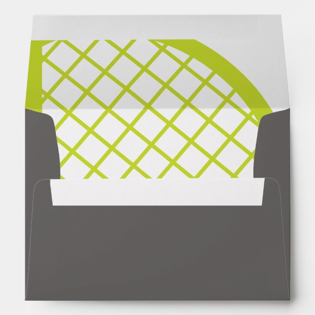 TENNIS Bar Bat Mitzvah Envelope (Back (Bottom))