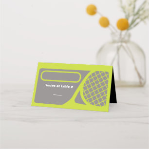 TENNIS Bar Bat Mitzvah Seating Table Escort Card