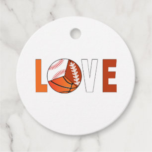 Tennis Basketball Baseball Football Lover Favour Tags