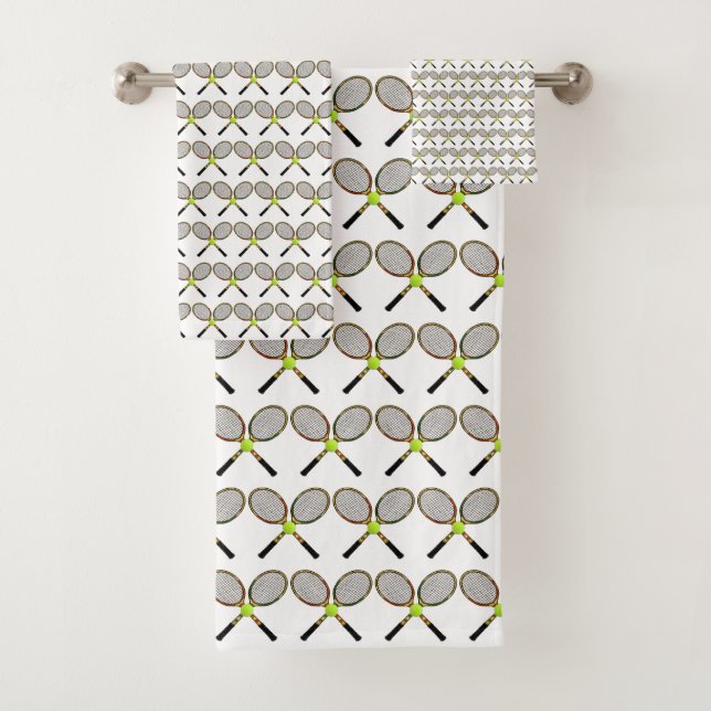 Tennis Bathroom Towels (Insitu)