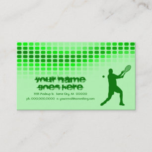 tennis beats business card