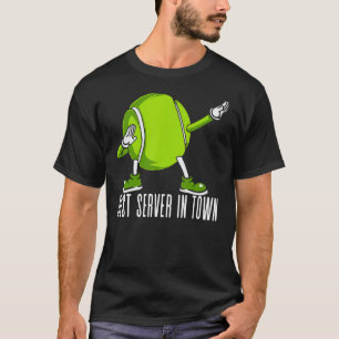   Tennis Best Server In Town Sports Game Play Men  T-Shirt