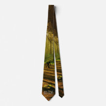 Tennis Bigfoot Forest Necktie