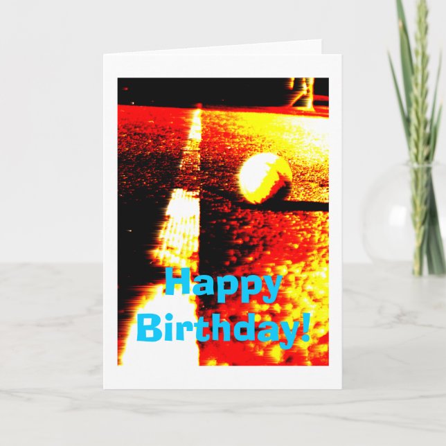 Tennis Birthday Card (Front)