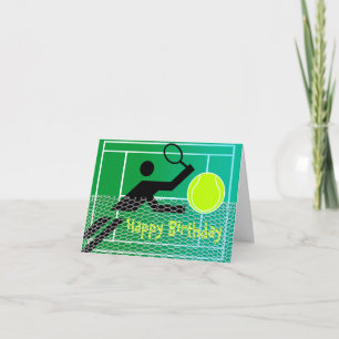 Tennis Birthday Card