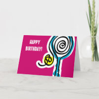 Tennis Birthday Card