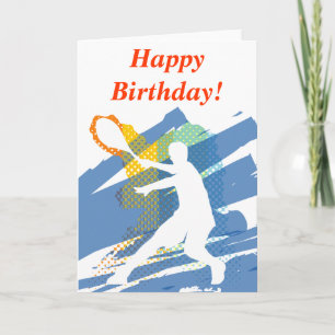 Tennis Birthday Card