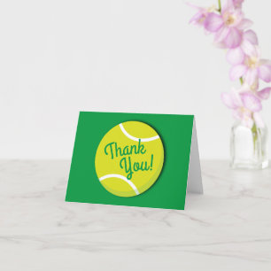 Tennis Birthday Party Card