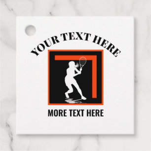 Tennis Birthday, Tennis Girl Player Favour Tags