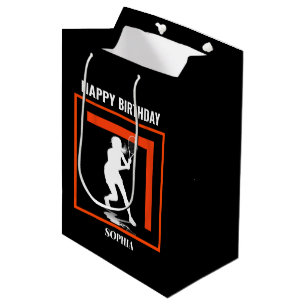Tennis Birthday, Tennis Girl Player Medium Gift Bag