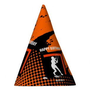 Tennis Birthday, Tennis Girl Player Party Hat