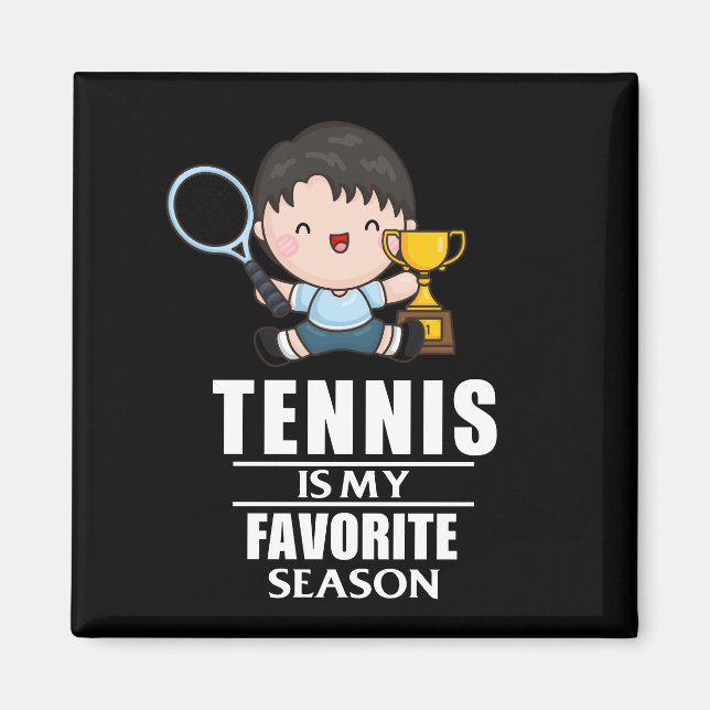Tennis Boy is playing Tennis Magnet (Front)