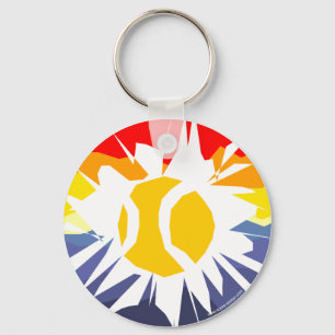Tennis Break Key Ring