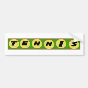 Tennis Bumper Sticker