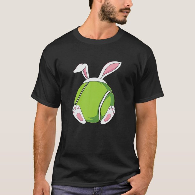 Tennis Bunny Ears Funny Easter - Tennis Bunny East T-Shirt (Front)