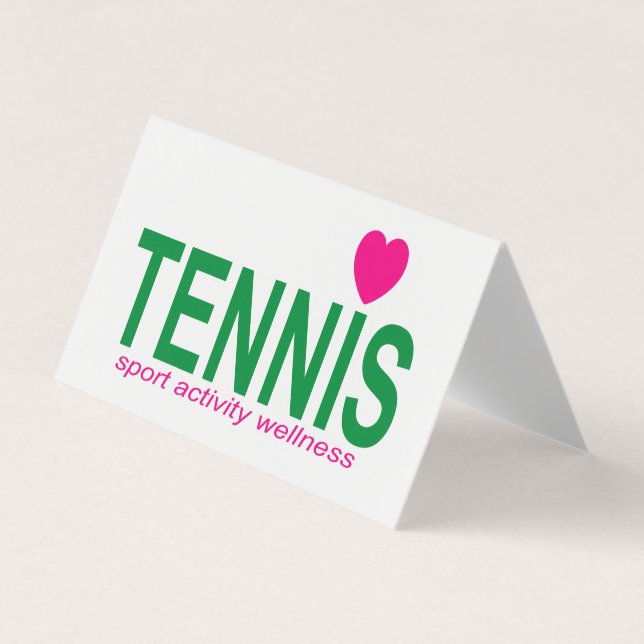 Tennis Business Card (Front)