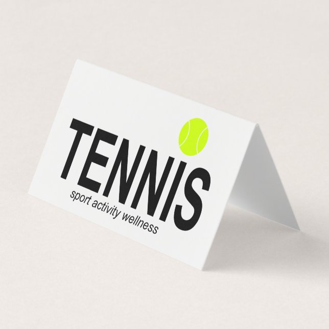 Tennis Business Card (Front)