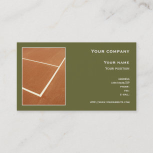 "Tennis" business card