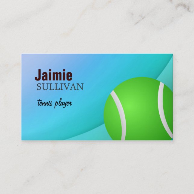 tennis Business Cards (Front)