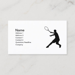 Tennis business cards Customisable design