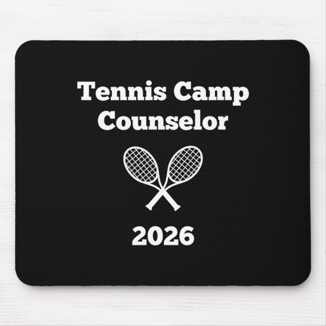 Tennis camp counsellor 2026  mouse pad (Front)