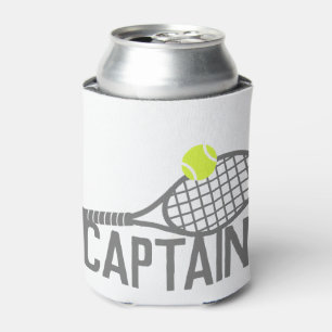 Tennis Captain Personalised Can Cooler