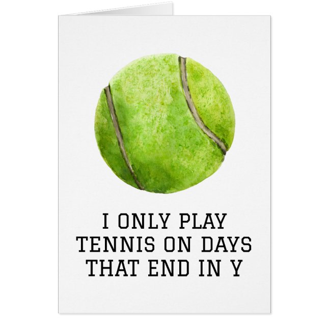 Tennis Card (Front)