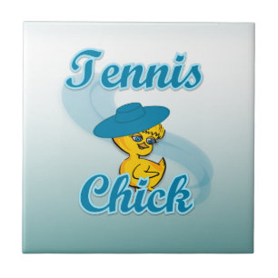 Tennis Chick #3 Tile