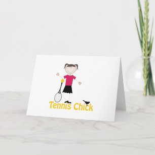 Tennis Chick Card