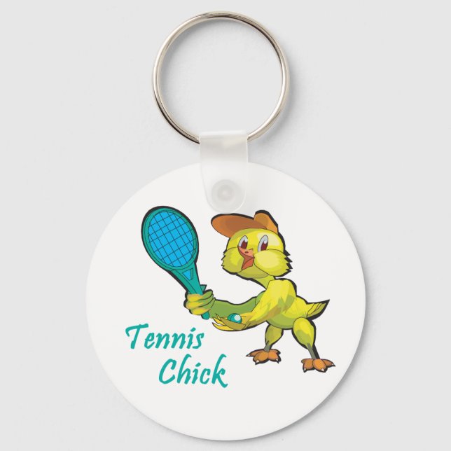 tennis chick key ring (Front)