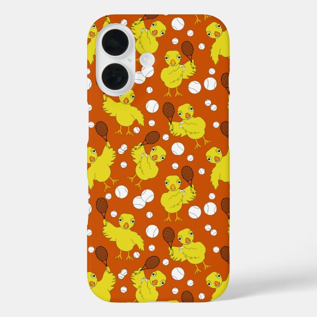 Tennis Chick Pattern Mug Case-Mate iPhone Case (Back)