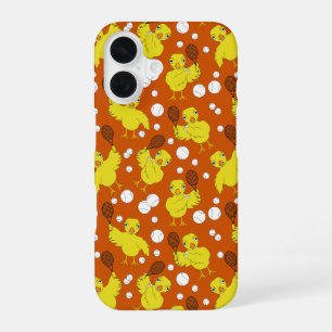 Tennis Chick Pattern Mug iPhone 16 Case