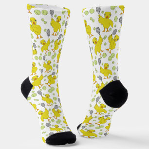 Tennis Chick Pattern Throw Pillow Socks